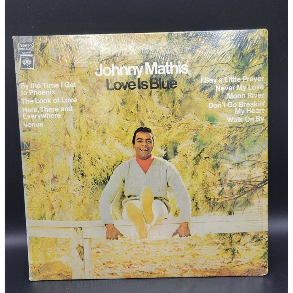 Johnny Mathis Love Is Blue Vinyl Record Tested